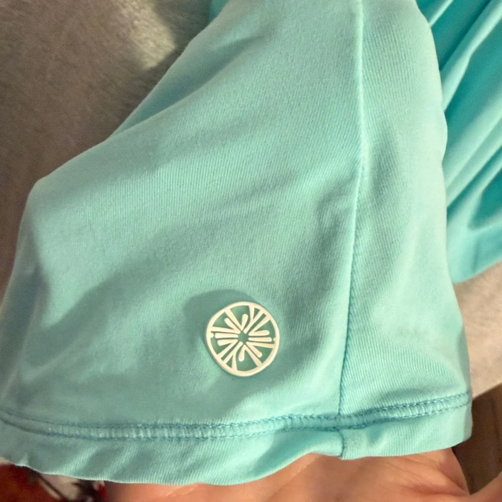 Lilly Pulitzer Luxletic Aqua Racerback Tank XL - Picture 5 of 7